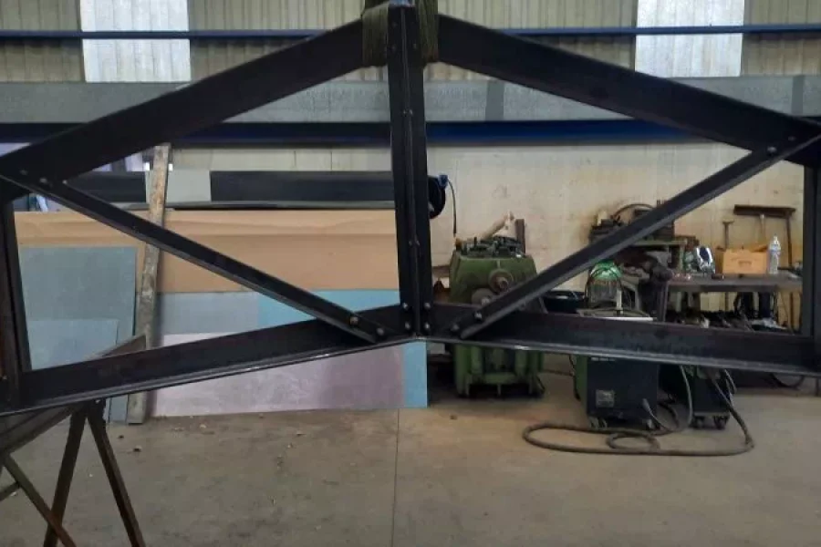 Réalisation de charpente par Metallerie Clavier, métallier à Saint Jean de Monts