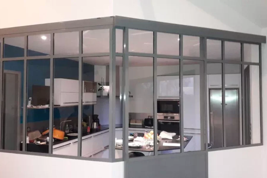 Réalisation de verrière par Metallerie Clavier, métallier à Saint Jean de Monts